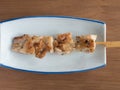 Yakitori: Japanese skewered salt seasoned chicken