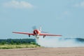 Yakovlev Yak-52 aerobatic plane Royalty Free Stock Photo