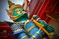 Yaksha demon warrior at a Thai temple Royalty Free Stock Photo