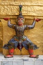 Yaksha supporting a Golden Chedi at Wat Phra Kaew