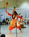 Yakshagana dancer enacting in a show