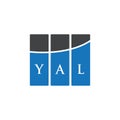 YAL letter logo design on white background. YAL creative initials letter logo concept. YAL letter design