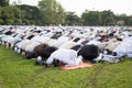 YALA, THAILAND - AUGUST 8 : 5,000 yala thai Musim male and female pray for Allah Islamic God in Hari Raya Day on Aug 8, 2013 at Y