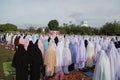 YALA, THAILAND - AUGUST 8 : 5,000 yala thai Musim male and female pray for Allah Islamic God in Hari Raya Day Idil Fitri 1434 H.