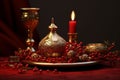 Yalda night candle holders and decorative