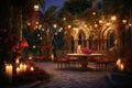 Yalda night candlelit gardens and outdoor