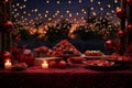 Yalda night outdoor celebrations under the