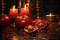 Yalda night reflections on shiny surfaces