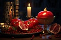 Yalda night reflections on shiny surfaces