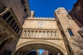 Yale university buildings in winter after snow storm Linus Royalty Free Stock Photo