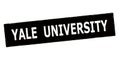 Stamp with text Yale university Royalty Free Stock Photo