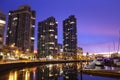 Yaletown Dawn, False Creek, Vancouver Royalty Free Stock Photo