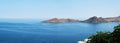 Yalikavak coastline or bay in Mugla, Bodrum, Turkey. Aerial view Royalty Free Stock Photo