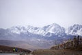 Yalla snow-capped mountains, called the Tibetan Xia Xueya LaGa wave