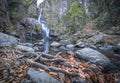 yalova double waterfall yellow leaves water flow