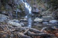 yalova double waterfall yellow leaves water flow