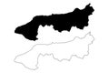 Yalova map vector