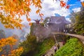 Yamadera, Japan in Autumn Royalty Free Stock Photo