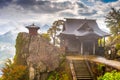 Yamadera Mountain Temple Royalty Free Stock Photo