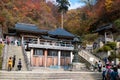 Yamadera is a scenic temple located in mountain near Yamagata city Royalty Free Stock Photo