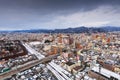 Yamagata, Japan Downtown Skyline at Dusk Royalty Free Stock Photo