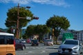 The junction road near the Yamaguchi University Royalty Free Stock Photo