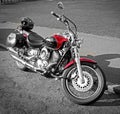 Yamaha dragstar motorcycle Royalty Free Stock Photo