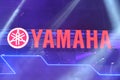 Yamaha motorcycle booth signage at Inside Racing Motorshow in Pasay, Philippines Royalty Free Stock Photo
