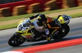 Yamaha motorcycle racing Royalty Free Stock Photo