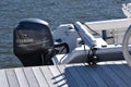 Yamaha outboard motor on a boat