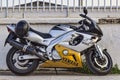 Yamaha YZF600R Thundercat motorbike parked
