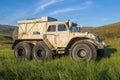 All-terrain vehicle Trekol close-up in the Yamal tundra