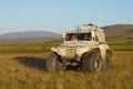 TREKOL all-terrain vehicle in the tundra on August evening