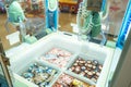 View of Japanese claw machine with different Kinds of Ice Cream at Mt. Fuji Station in