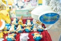 Yamanashi, Japan - March 22, 2019 : View of Japanese claw machine with Snorlax Pokemon cartoon charecter at Mt. Fuji Station in