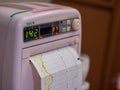 Yamanashi, Japan - 21.3.20: A monitor used to measure a baby`s vitals