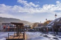 Yamanashi, JAPAN - 21 NOV. 2016, fuji mountain at Kawaguchiko Station, Yamanashi, Japan. the sacred mountain of Fuji and