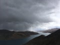 Yamdrok Lake during Cloudy Day in Tibet in China.