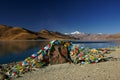Yamdrok Yumts lake in tibet Royalty Free Stock Photo