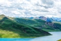 YamdrokTso Lake, one of the three largest holy lakes in Tibet