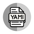 Yaml files flat icon. documents and files. Can be used for mobile apps, websites and interfaces