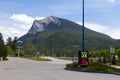 The Yamnuska Suites hotel with fantastic view on Trans Canada Highway with mountains in the background