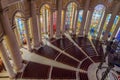 Yamoussoukro, Ivory Coast - February 01 2014: Famous landmark Basilica of our Lady of Peace, African Christian cathedral Royalty Free Stock Photo