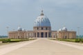 Yamoussoukro, Ivory Coast - February 01 2014: Famous landmark Basilica of our Lady of Peace, African Christian cathedral Royalty Free Stock Photo