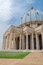Yamoussoukro, Ivory Coast - February 01 2014: Famous landmark Basilica of our Lady of Peace, African Christian cathedral Royalty Free Stock Photo