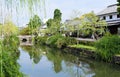 Yanagawa canal river Royalty Free Stock Photo