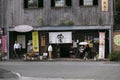 Views of an historic building in Yanagawa.