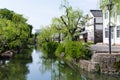 Yanagawa river canal Royalty Free Stock Photo