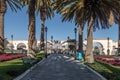 Yanahuara Plaza with the Arches on backgound - Arequipa, Peru