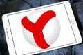 Yandex browser logo Royalty Free Stock Photo